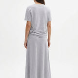Cotton Linen Jersey Knit Fabric, 170 gsm — Grey