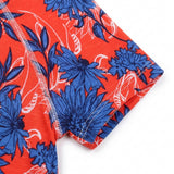 Blue Floral Jersey Knit, Viscose, 150 gsm