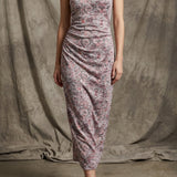 White Abstract Chunky Knit, Poly-Viscose