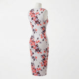 Pink Floral Jersey Knit, Polyester, 252 gsm