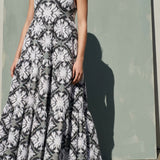 White Iridescent-Line Jacquard, Nylon-Poly