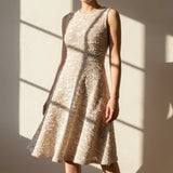 White Textured Chunky Knit, Cotton-Poly