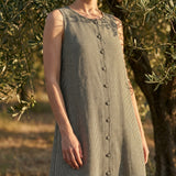 Black Houndstooth Woven, Linen-Cotton, 155 gsm, ref EF-203303