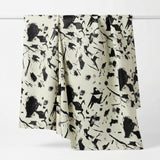 Black Abstract Jacquard, Poly-Cotton, 184 gsm