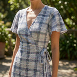 Multicolor Plaid Jacquard, Poly-Cotton