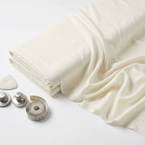 100% Viscose Poplin Fabric, 132 gsm, 135 cm — White