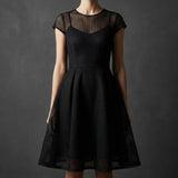 100% Cotton Mesh Fabric, 180 gsm, 155 cm — Black