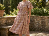 Red Textured Jacquard, Poly-Cotton