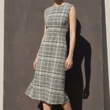 White Geometric Jacquard, Cotton-Poly, 233 gsm