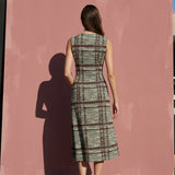 Dark Brown Textured Jacquard, Poly-Cotton