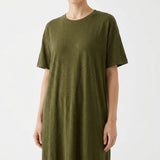 Olive Marl Chunky Knit, Poly-Viscose