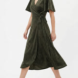 Black Herringbone Velvet, Poly-Cotton