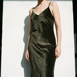 Black Herringbone Velvet, Poly-Cotton