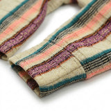Pink Vertical-Stripe Rib Knit, Poly-Viscose, 190 gsm