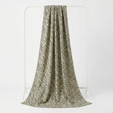 Jacquard Cotton Polyester Metallic Knit Fabric, 250 gsm, 150 cm — Beige
