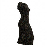 Black Abstract Jacquard, Polyester, 300 gsm