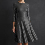 Bronze Dots Jersey Knit, Cotton-Modal