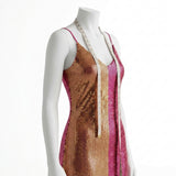 Red Sequin Jersey Knit, Cotton