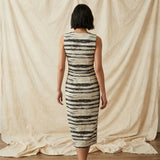 Black Horizontal-Line Jacquard, Polyester