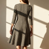 Black Zigzag Jacquard, Polyester, 220 gsm
