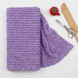 Purple Vertical-Stripe Chenille, Poly-Nylon