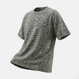 Black Heather Rib Knit, Viscose-Poly, 210 gsm