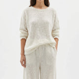 100% Polyester Linen-Look Fabric, 219 gsm, 135 cm — White