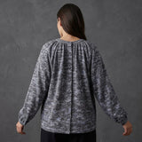 Brown Zigzag Interlock Knit, Poly-Viscose