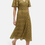 Brown Floral Lace, Nylon, 161 gsm