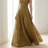 Brown Floral Lace, Nylon, 161 gsm