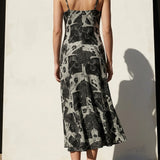 Black Abstract Jacquard, Polyester, 150 gsm