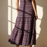 Purple Zigzag Chunky Knit, Viscose