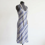 Blue Checks Knit, Poly-Viscose