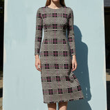 Charcoal Plaid Jacquard, Poly-Viscose