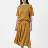Orange Geometric Chunky Knit, Viscose
