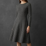 Black Houndstooth Jacquard, Poly-Viscose, 230 gsm