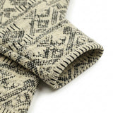 Black Abstract Jacquard, Cotton-Poly, 300 gsm