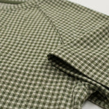Green Check Jersey Knit, Poly-Cotton
