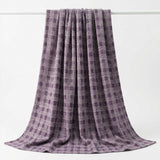 Purple Abstract-Grid Bouclé, Polyester
