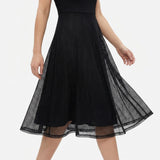 100% Polyester Mesh Fabric, 100 gsm, 150 cm — Black