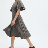 Black Houndstooth Jacquard, Polyester, 283 gsm