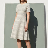 Cream Squares Jacquard