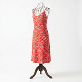 White Floral French Terry, Viscose