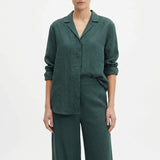 100% Polyester Linen-Look Fabric, 145 gsm — Green