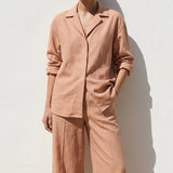 100% Polyester Linen-Look Fabric, 143 gsm — Beige