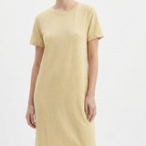 Light Yellow Marl French Terry, Cotton-Viscose