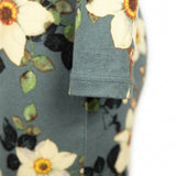Cream Flowers Jersey Knit, Polyester, 243 gsm
