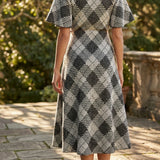 Black Abstract Jacquard, Polyester, 306 gsm