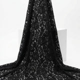 Black Floral Lace, Nylon, 134 gsm