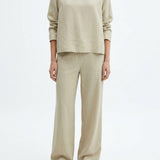 100% Viscose Linen-Look Fabric, 199 gsm, 160 cm — Khaki